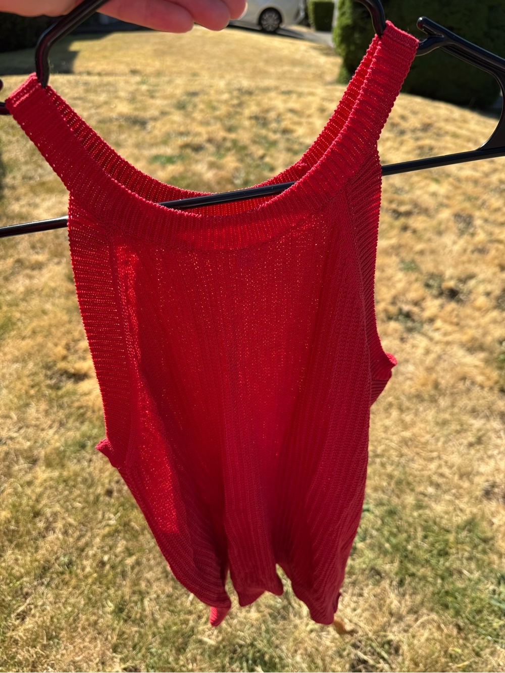 Prologue Bright Red Knit Tank